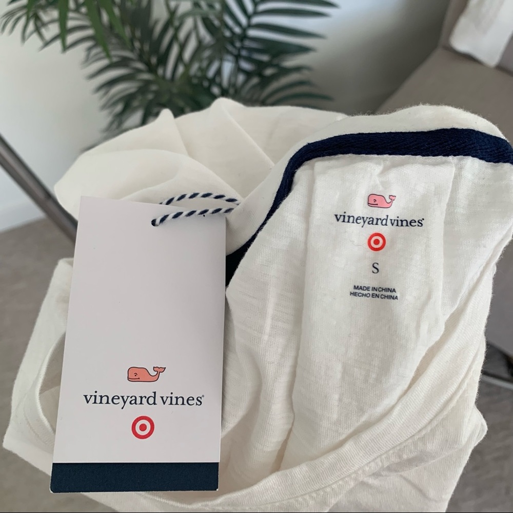 NWT Vineyard Vines x Target Whale Logo Graphic Cotton Tank Top Shirt Small - Picture 5 of 7